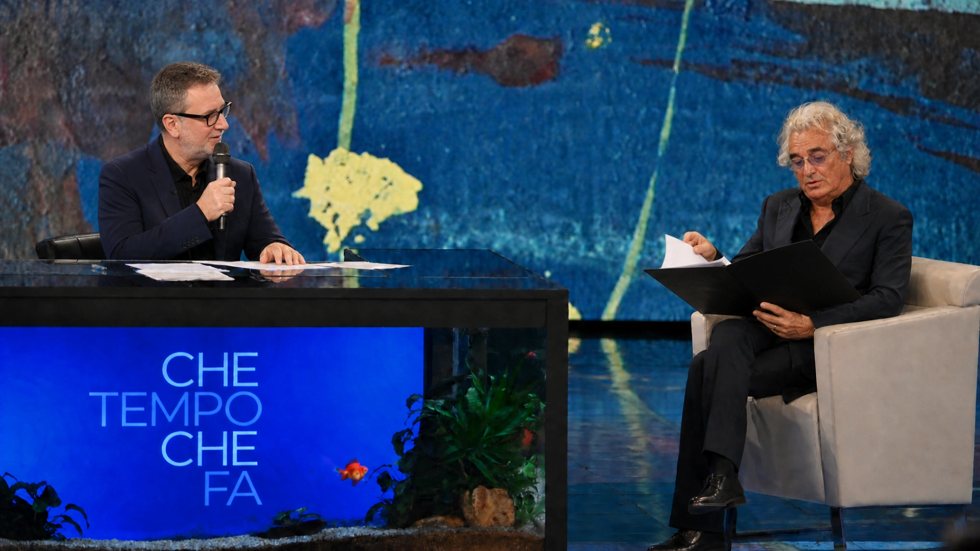 Flavio Briatore parla, Fabio Fazio ascolta.